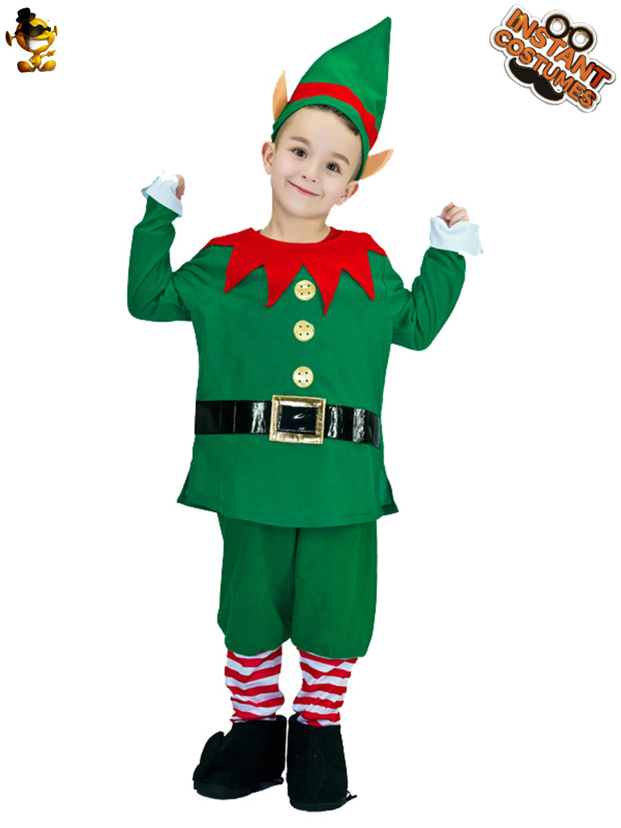 Navidad traje de los niños Navidad viejo traje combinación mascarada Día del Niño etapa rendimiento traje