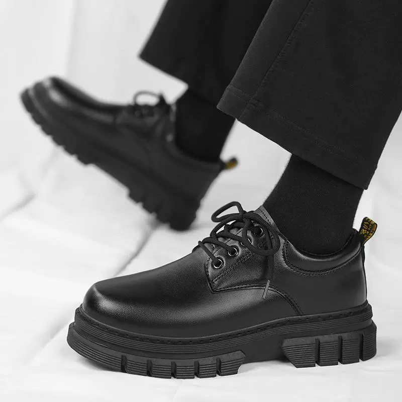 Студенческая маленькая кожаная обувь мужская обувь бизнес-костюма с униформой рабочая обувь молодежная красивая повседневная обувь оптом