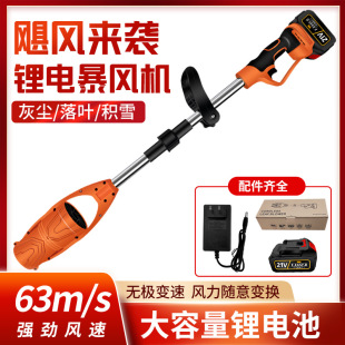 Factory Customized Foldable Lithium-Ion Electric Leaf Blower Rechargeable Electric Air Blower Snow Blower Garden Fan with Strong Wind Power