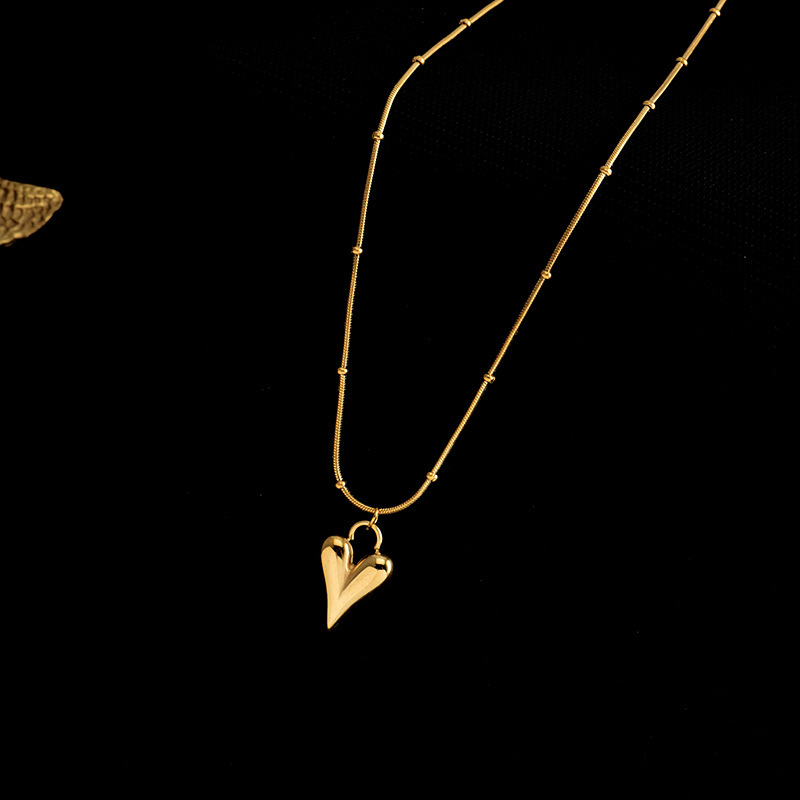Wedding, Travel Occasion 304 Stainless Steel Material PVD Coated 18K Gold Plated Geometric 304 Stainless Steel Simple Style Waterproof Non Tarnish 304 Stainless Steel Necklace