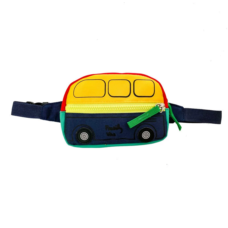 Children's bag for leisure, cartoon shoulder bag for boys, children's belt bag, chest bag, new collection, Korean style