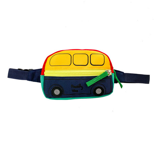 Korean style casual boys crossbody bag, outdoor sports chest bag, cartoon car waist bag, children's coin purse wholesale