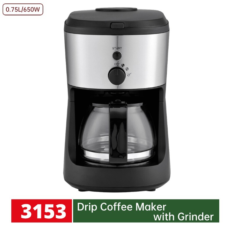 Customized Two-In-One Grinder Coffee Machine for Home Use That Can Directly Brew Coffee Powder with Grinder Coffee Machine Wholesale