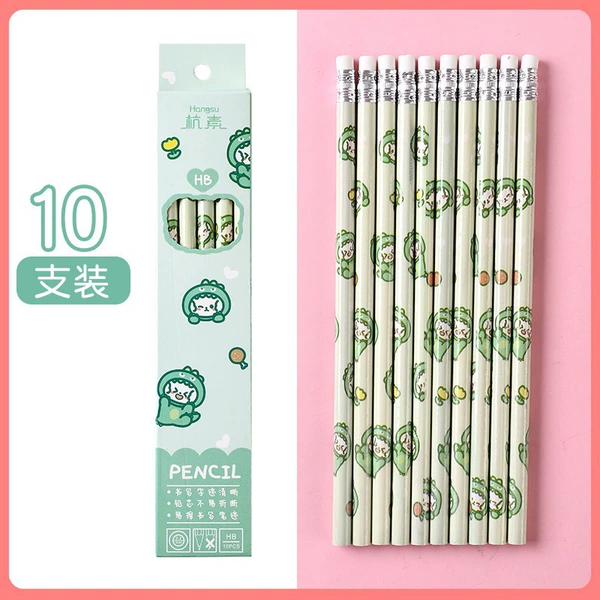 Green dinosaur, 10 pieces