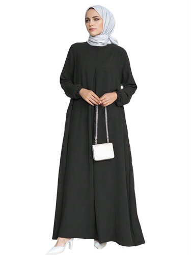 Muslim Middle East Arab fashion spring women's Muslim long dress loose elegant abaya dress