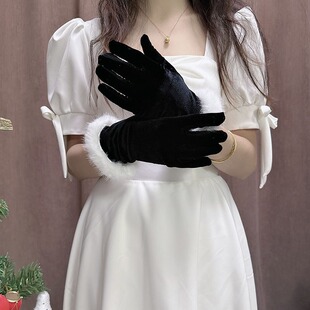 Bride's Wedding Black Gauze Gloves Are Beautiful, Elegant and High-End, Wedding Travel Photography Clothing Accessories, Photo Studio Photo Props