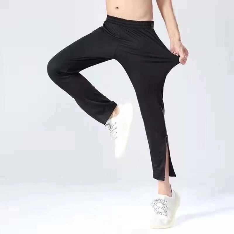 American-style casual sports quick-dry men's spring and autumn sweatpants with side zippers for basketball, running, and training, loose-fitting woven pants American-style casual sports quick-dry men's spring and autumn sweatpants with side zippers for basketball, running, and training, loose-fitting woven pants
