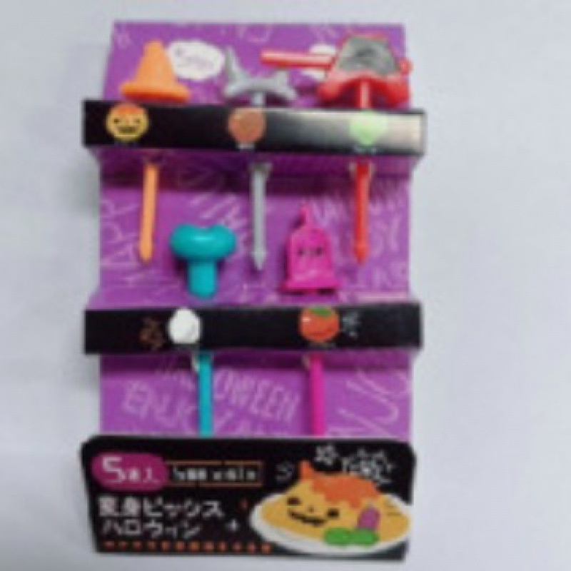 Japón hogar dibujos animados horquilla de fruta creativa para niños animales lindos horquilla de fruta de plástico set Bento stick