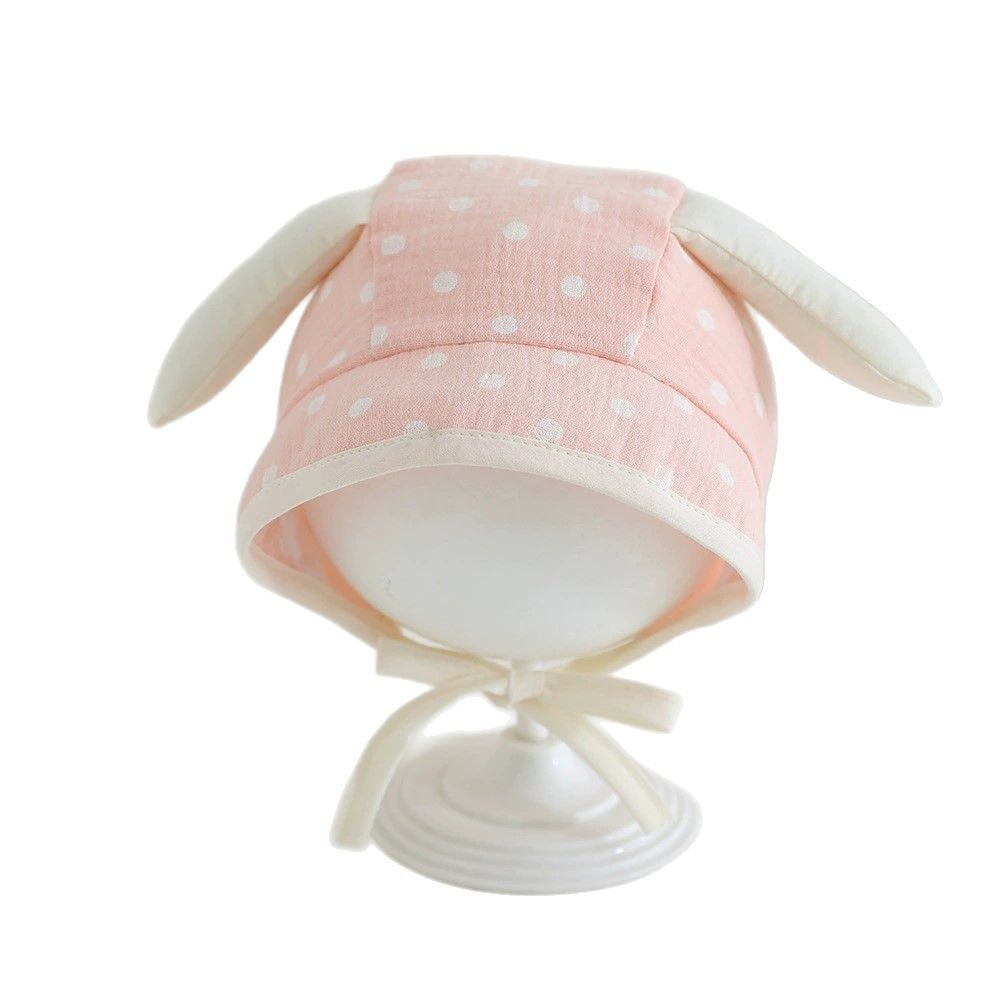 Sombrero de bebé super lindo punto de onda de dibujos animados para bebés femeninos gorra de sombrero de aire exterior de doble capa caliente primavera y otoño lindos gorros para las orejas