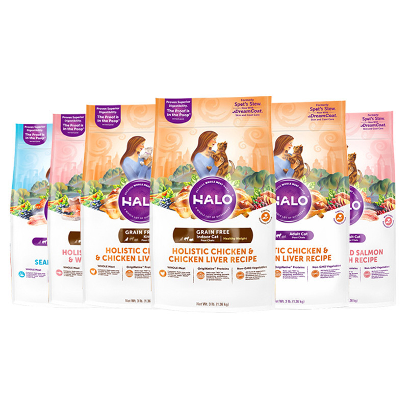 Halo Natural Aura No Grain Low Sensitivity Cat Food Bodybuilding Body State Chicken Fish Cats Kitten Gastrointestinal Sensitivity 6lbs/10lbs Halo Natural Aura No Grain Low Sensitivity Cat Food Bodybuilding Body State Chicken Fish Cats Kitten Gastrointestinal Sensitivity 6lbs/10lbs
