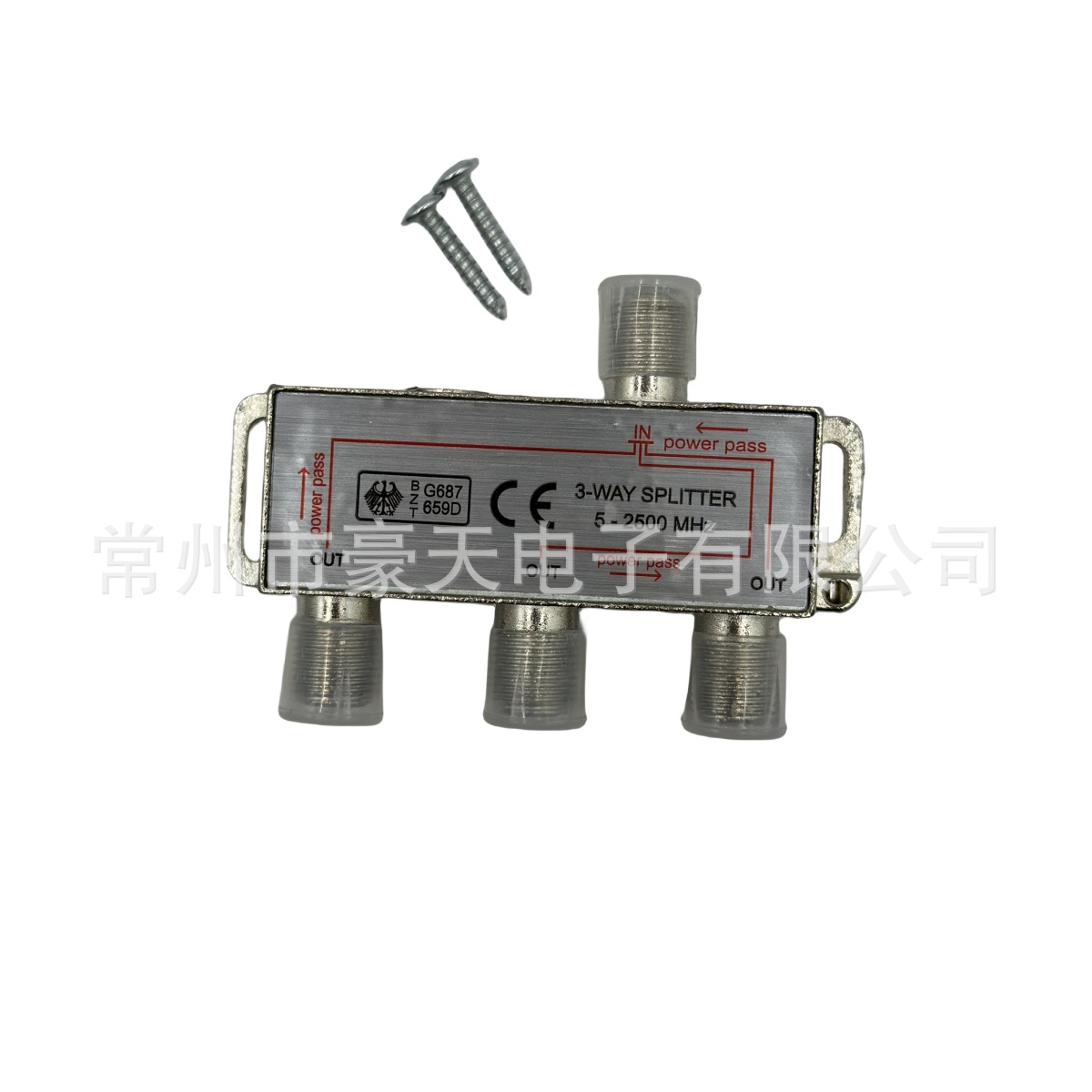 供应有线电视分配器，三分配，一进三出分配器，5~2500MHz分配器