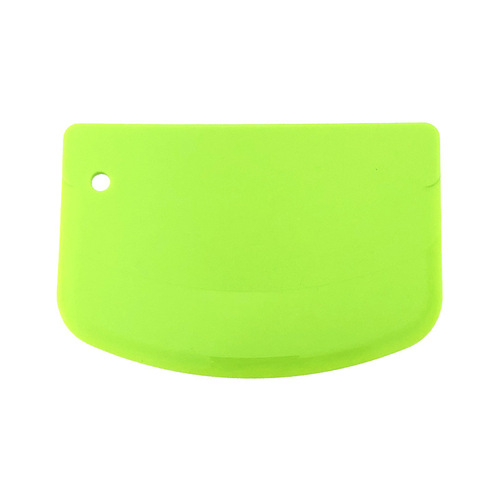 Set of 3 Large Plastic Spatulas Baking Tools: Cream Frosting Spatula, Plastic Trapezoid Scraper, Thick Cutting Knife