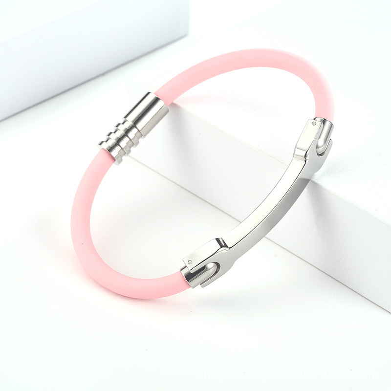 Negative ion silicone bracelet wholesale outdoor basketball wrist strap balance energy bracelet can be lettered