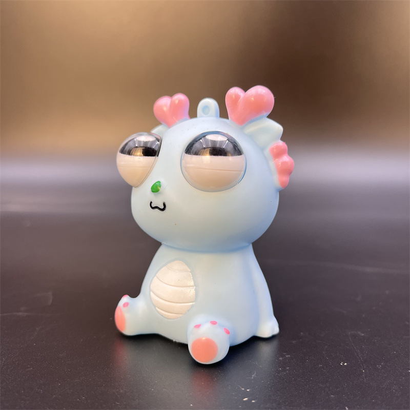 Rabbit Knife Leと同じスタイルの目を丸くした小さなドラゴン、目を丸くしたドラゴン、子供向けの減圧おもちゃ、ギフト、創造的な減圧アーティファクト|undefined