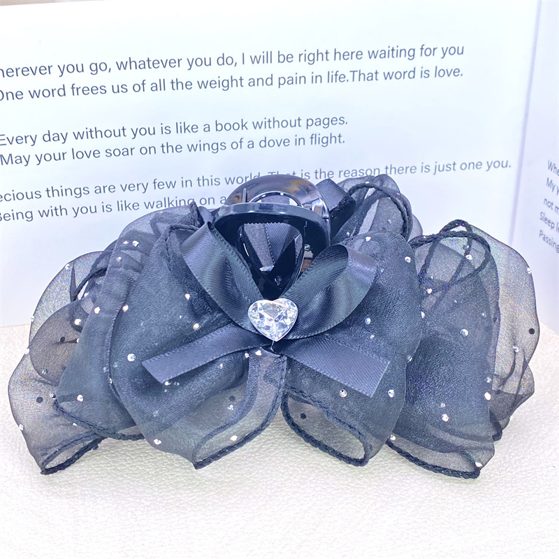 Pinza para el cabello de malla de burbuja de nube para mujer nueva pinza para el cabello con placa de sensación de alta calidad pinza de gasa grande pinza de tiburón accesorios para el cabello