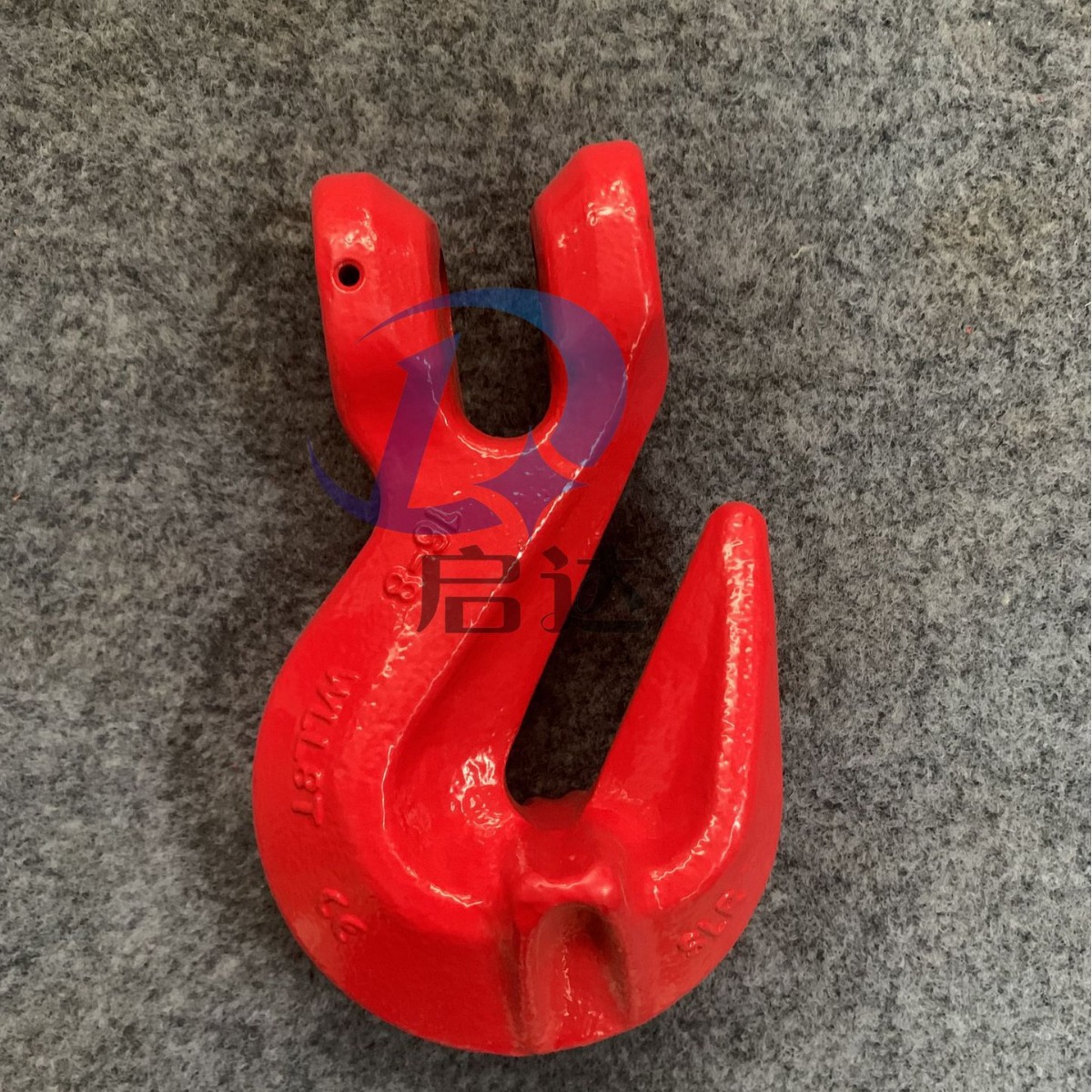 山东神力羊角翅钩 羊角带翅吊钩高强度合金钢G80链条羊角抓钩