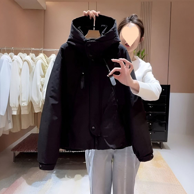 连帽冲锋衣女款2025新款春秋薄款宽松休闲夹克风衣棒球服潮|undefined