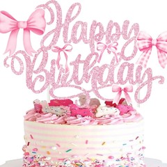 クロスボーダーins風英語誕生日おめでとうケーキ装飾プラグインピンク玉ねぎケーキ大挿しパーティー