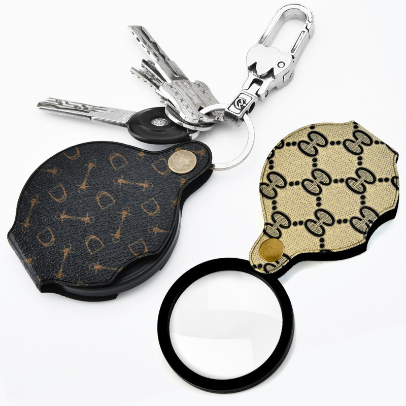 New Folding Portable 10x Magnifier 15x 70MM Magnifier Rotating Handheld Magnifier Wholesale