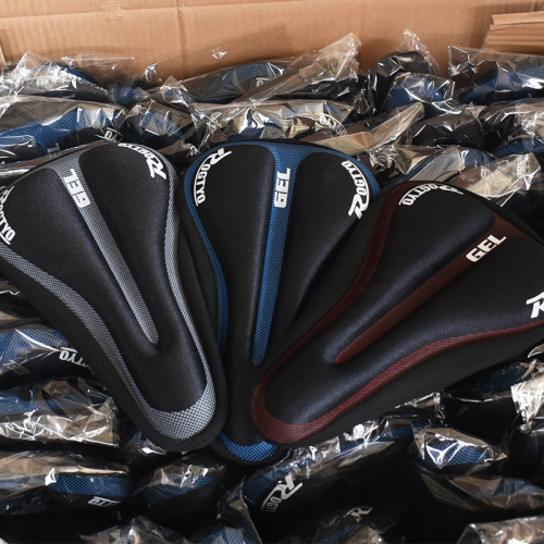 Bicycle Silicone Seat Cover Mountain Bike Thickened Comfortable Cushion Cover Tie Rope Reinforced Saddle Cover Factory Direct Sales Wholesale