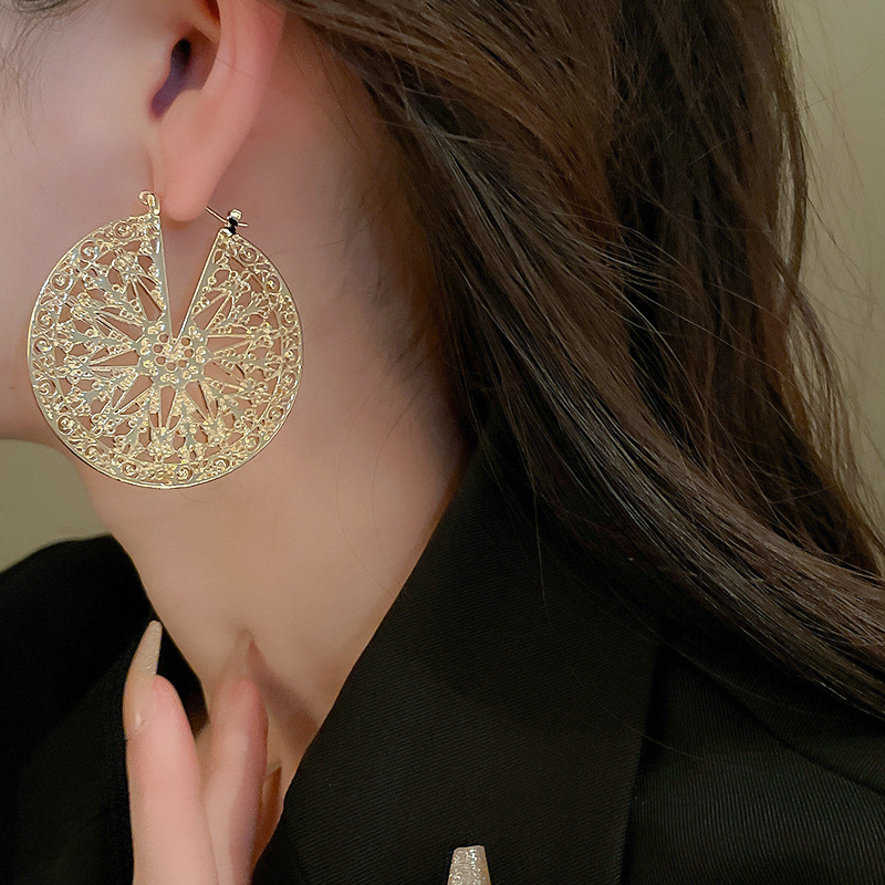 1 Pair Quantity 1 Pair Elegant Vintage Style Geometric Plating Alloy Drop Earrings