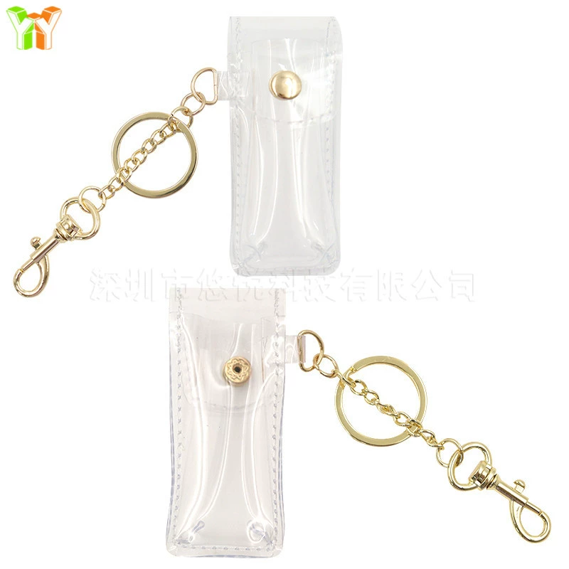 Brand transparent lipstick PVC, keychain, (Physicals)