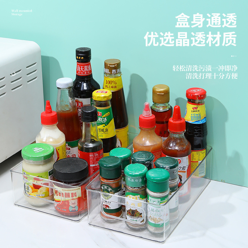 High color value finisher desktop cosmetics storage box acrylic transparent storage tray dormitory plastic storage box