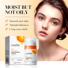 Full English makeup SADOER vitamin C makeup cream moisturizing and modifying skin tone concealer cream cross-border foreign trade wholesale