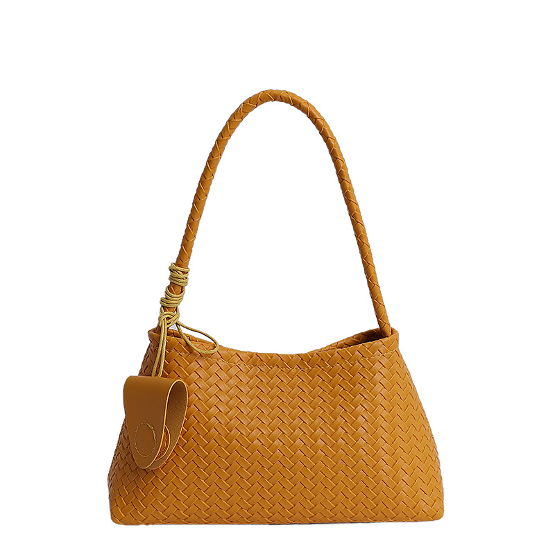 2025 nuevo estilo retrógrado francés bolso tejido a mano bolso de brazo de nicho universal bolso de moda bolso de hombro