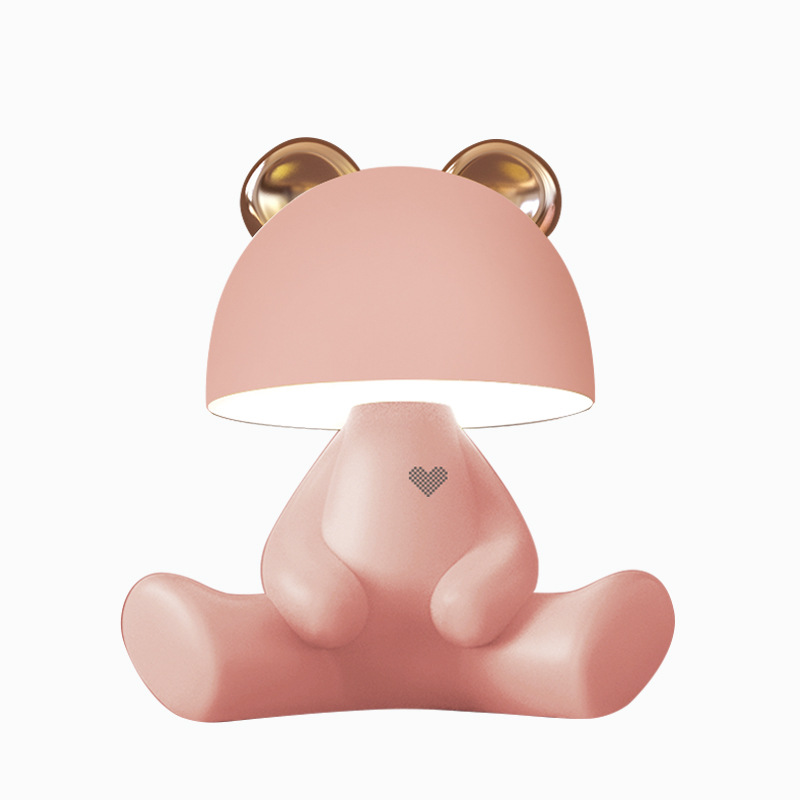 Lámpara de escritorio de protección de ojos LED recargable para regalo de cumpleaños para la novia para la novia para la novia para la luz de la noche (sin Bluetooth)