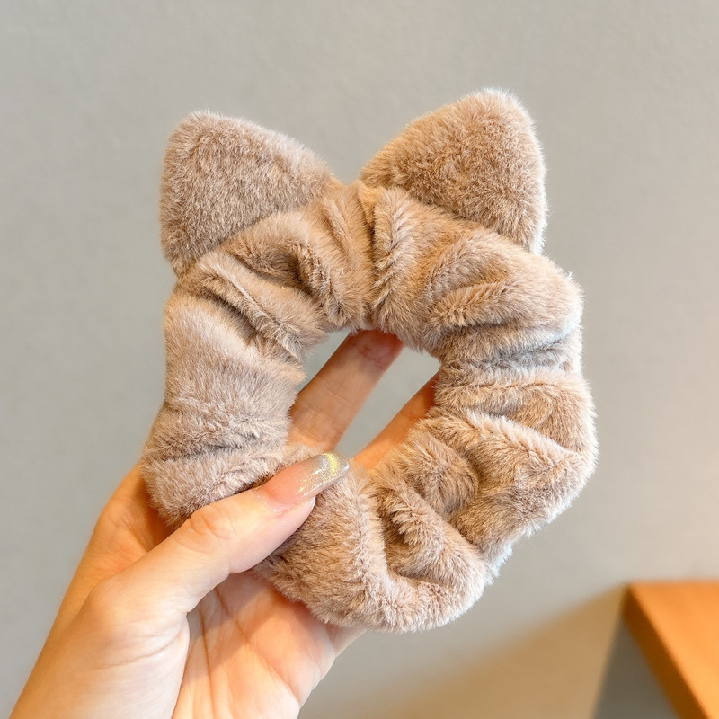 Anillo para el cabello del intestino grueso Mori Cuerda para el cabello de la cola de caballo femenina Albóndigas de sentido avanzado Cuerda para la cabeza Apuntar la cabeza Flor para el cabello Almohos elásticos Almohos para el cabello