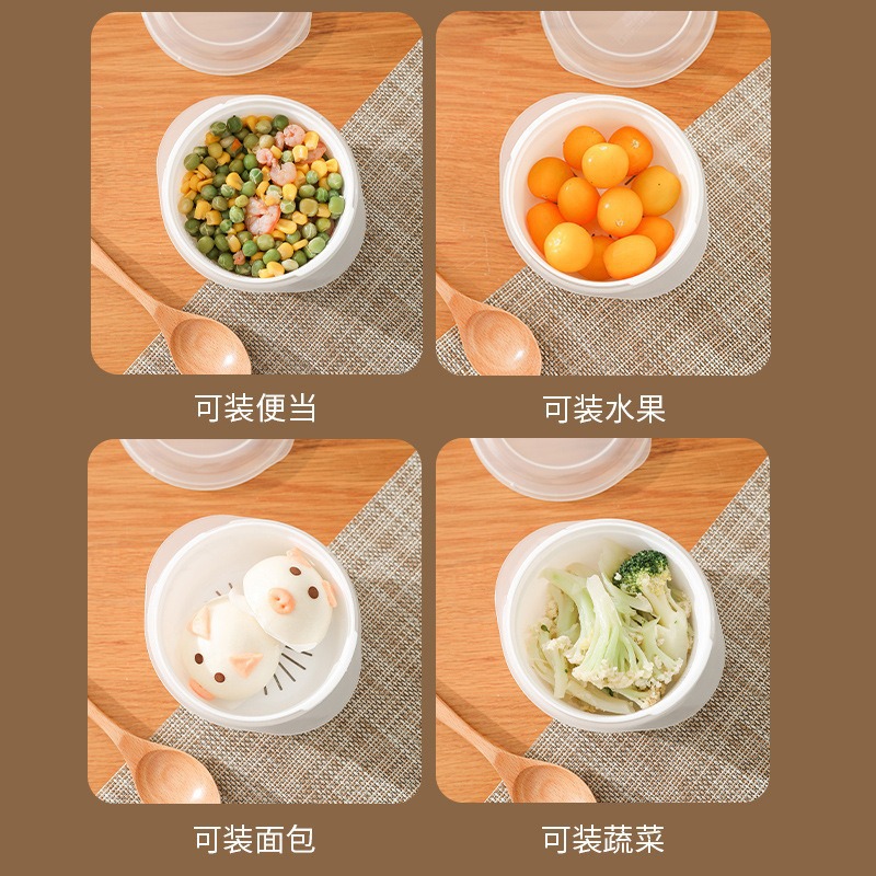 Caja de almuerzo Caja de almuerzo de microondas Caja de almuerzo portátil desmontable Caja de almacenamiento de refrigerador Caja de almuerzo de oficina pequeña