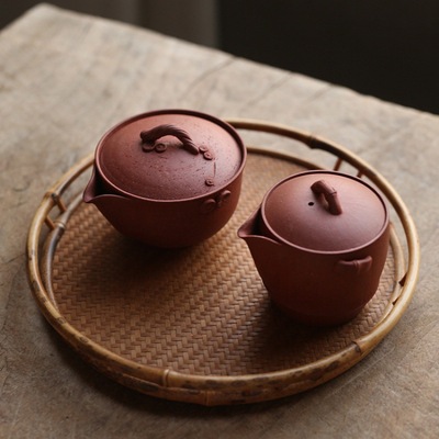 玩物集 手抓紫砂壺 手工紫砂手捏壺 泡茶碗紫砂蓋碗 泡碗綠茶