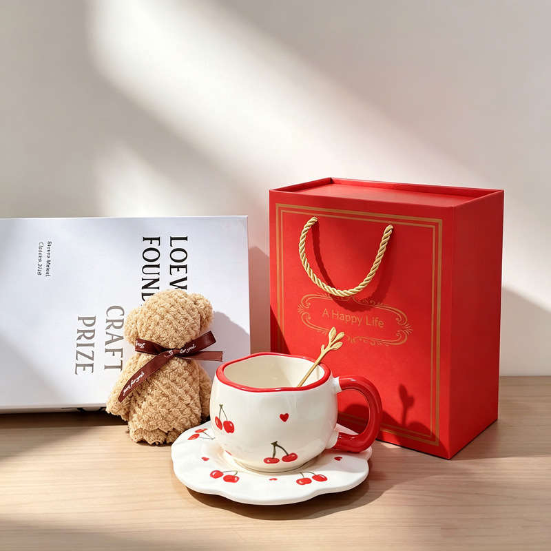Coffee Cup Set Gift Box, High-Quality Water Cup, Creative Ceramic Mug, High-End Exquisite Afternoon Tea Souvenir Coffee Cup Set Gift Box, High-Quality Water Cup, Creative Ceramic Mug, High-End Exquisite Afternoon Tea Souvenir