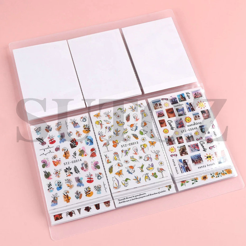 Internet Red Nail Art Sticker Storage Book Tool Transparent 84 Large Capacity Simple Style Nail Decal Storage Display Book Internet Red Nail Art Sticker Storage Book Tool Transparent 84 Large Capacity Simple Style Nail Decal Storage Display Book