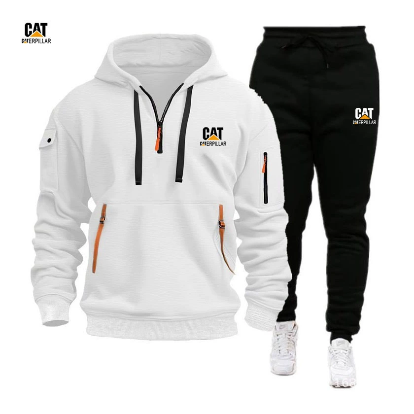 Спортивный костюм (толстовка и штаны) для весны и осени, с карманами на рукавах, худи, повседневная одежда.