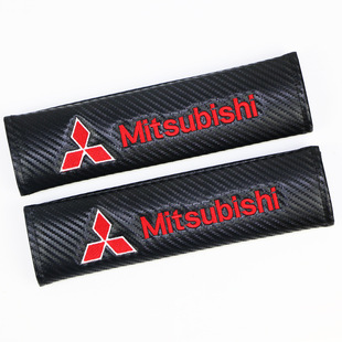 Car seat belt shoulder pad cover is suitable for Mitsubishi Rally art modified carbon fiber shoulder pad modified fashion foreign trade explosions