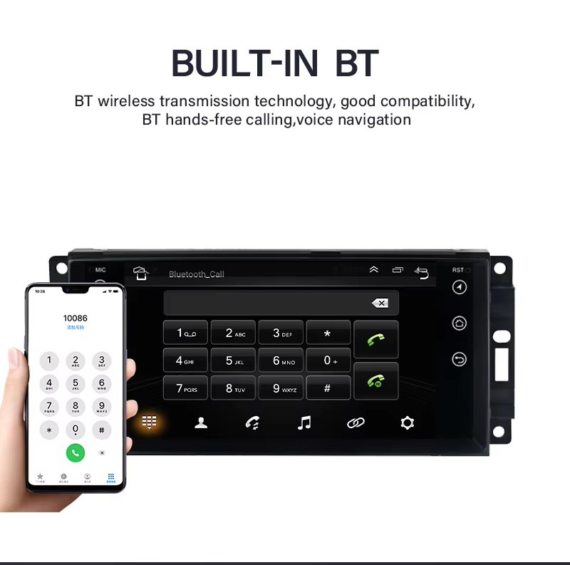 Suitable for 7inch Universal Jeep Compass Wrangler Dodge Chrysler Android Large Screen Car Navigation