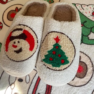 J 83038 Winter Plush Cotton Slippers �ӽq��ů��Ь �羳���l