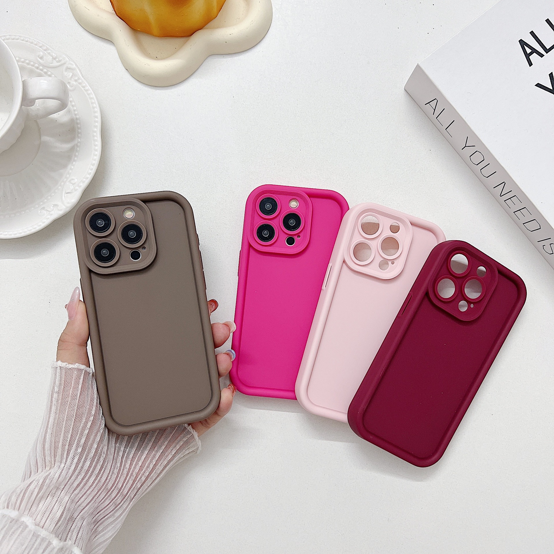 Funda para teléfono móvil vivov70 Diamond Sand, material de TPU de color puro, cubierta protectora pintada para teléfono móvil y400pro