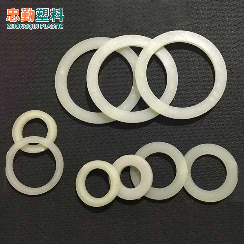 厂家非标 定 做阻燃PA尼龙垫片 pom增强尼龙垫片 耐磨损平垫片