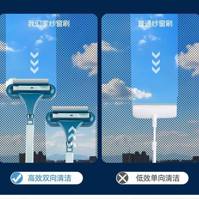 スクリーンブラシ洗浄加工品家庭用ガラススクレーパー分解不要の窓掃除ツールワイプ両面スクリーンネットクリーニングブラシ|undefined