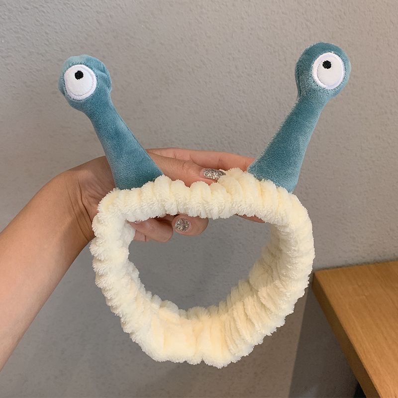 Corea del Sur Caracol de dibujos animados gran tentáculo lindo divertido creativo venta lindo lavado de cara banda de pelo Internet celebridad lavado diadema