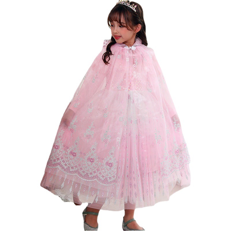 Carefully Selected New Theater Performance Capes, New Elsa Princess Frozen Shawls, Children's Day Performance Costumes