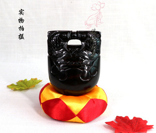 Buddha Hall Supplies Temple Dharma Instrument Ebony Fish Taiwan Pisces Goldfish Carved Small Wooden Fish for Home
