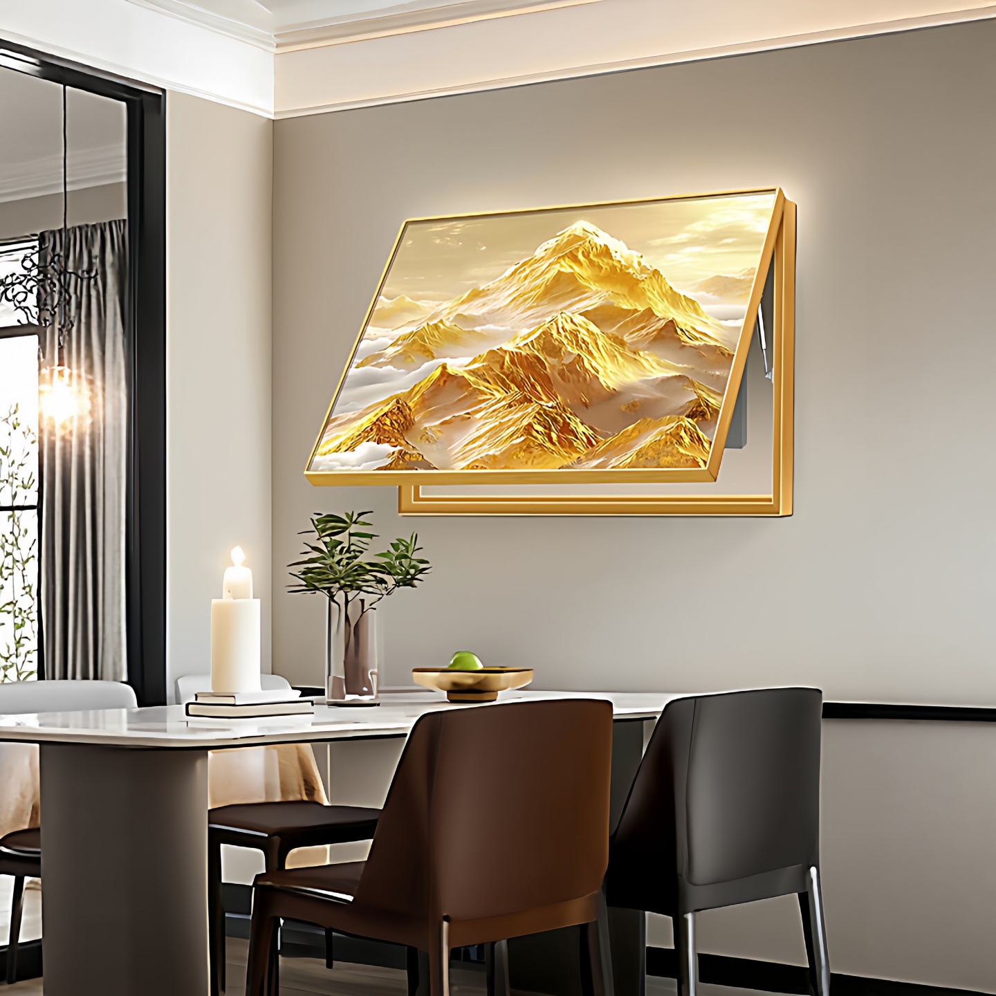 Decorative Painting for Electric Meter Box, Entrance Distribution Box, Switch Box Cover, No-Drill Wall Art