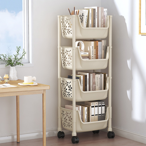 Kitchen rack vegetable rack floor-standing snack cart multi-layer storage rack removable vegetable basket artifact