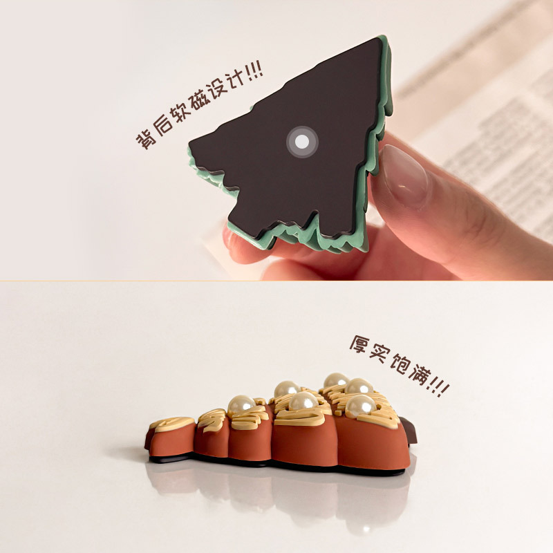 圣诞节冰箱贴装饰树diy强吸软磁平安夜3D立体ins磁吸卡通磁贴批发|undefined