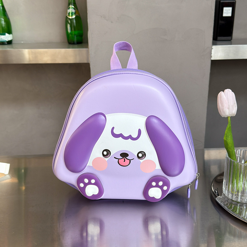 Nuevo paquete de cáscara de huevo para niños lindo perrito en forma de jardín de infantes mochila de hombro para niños y niñas