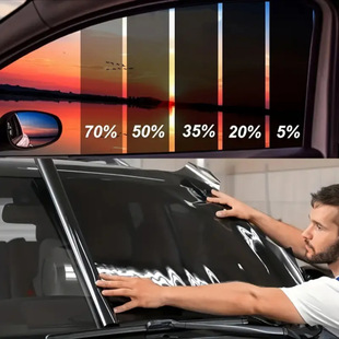 Cross-Border Export 1Ply Single-Layer Black Car Insulation Glass Blackout Solar Film Window Film Construction Film